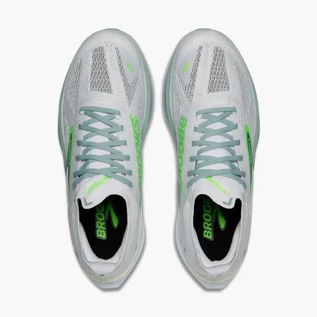 Brooks shoes - Brooks Hyperion Max 3 - Hyperion Max - White/Gray Mist/Green 4