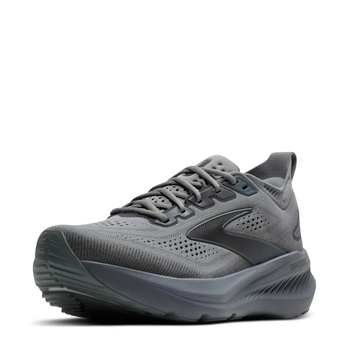 Men`s Brooks Glycerin 23 Running Shoe - Extra Wide Width 110476 4E 096 Grey Bla
