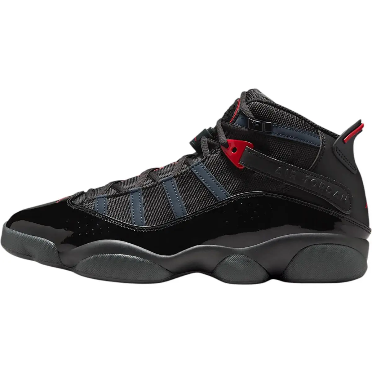 Nike shoes - Nike Air Jordan 6 Rings - 322992-026 - Black/Anthracite/Fire Red 5