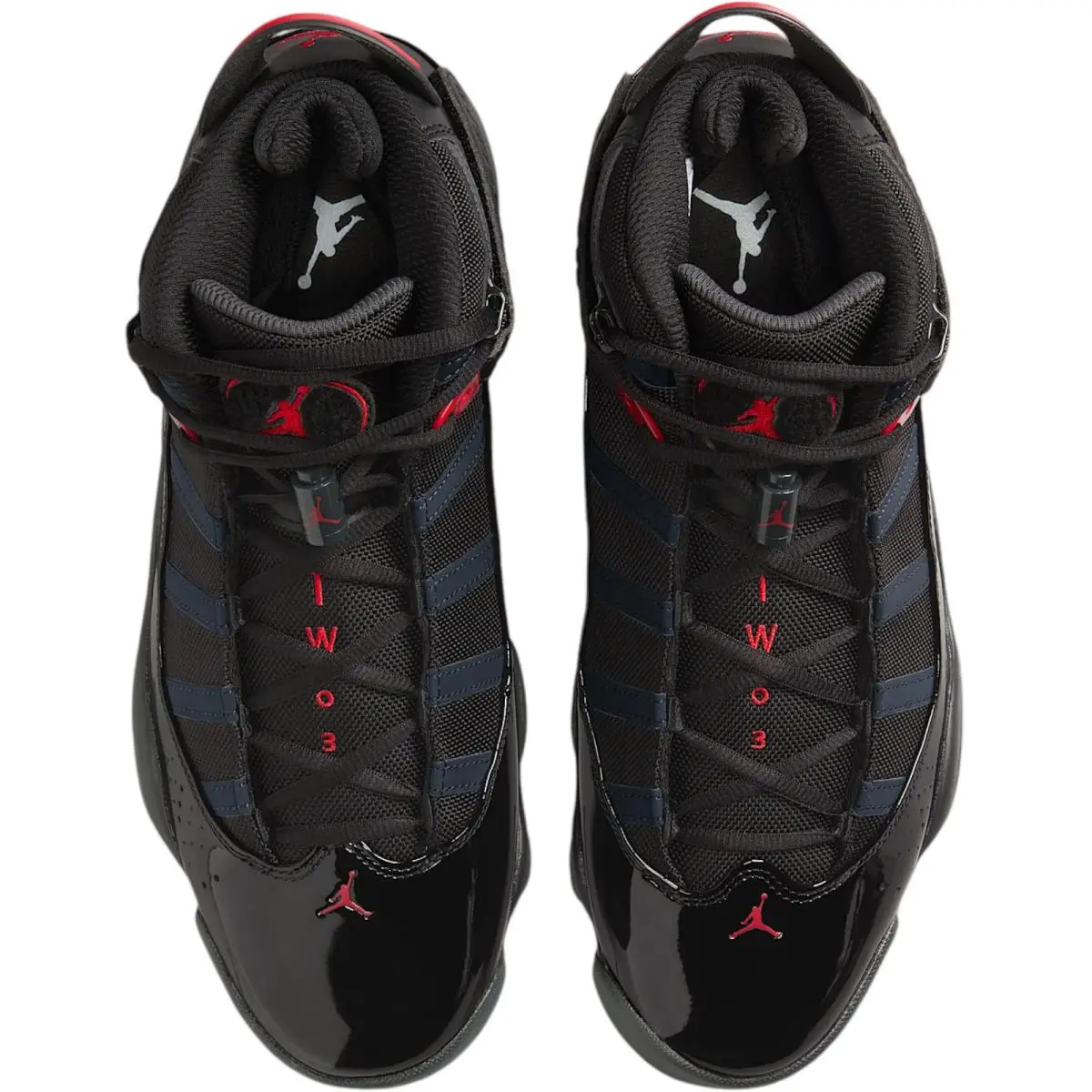 Nike shoes - Nike Air Jordan 6 Rings - 322992-026 - Black/Anthracite/Fire Red 6