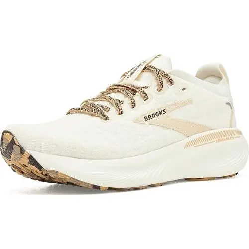 Brooks Adrenaline Gts 25 Women 6.5 B Running Walking Shoes Coconut Crème Leopard