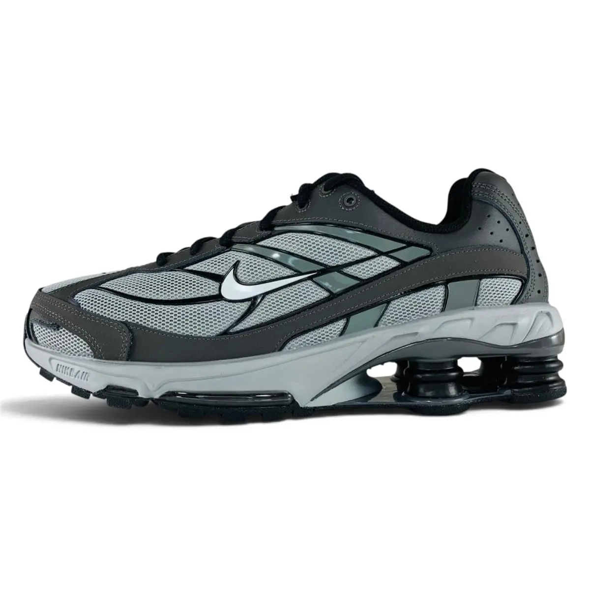 Nike Shox Ride 2 Light Smoke Grey Black Sneakers Men`s Shoes IO4296-001