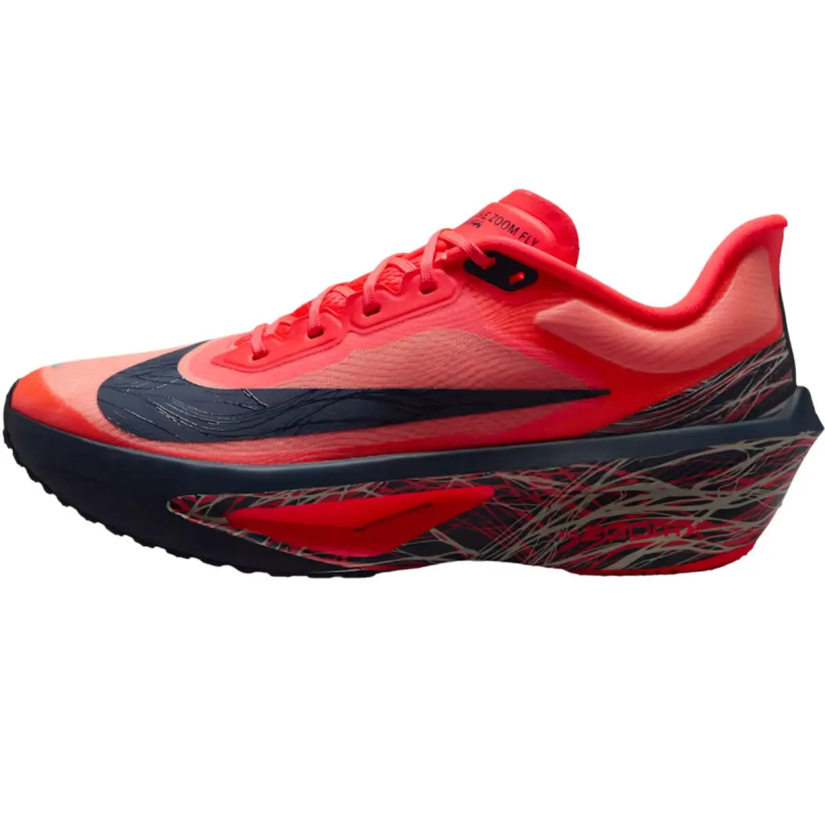 Nike shoes - Nike Zoom Fly 6 - Zoom Fly - Bright Crimson/Obsidian/Light Bone/Obsidian 10