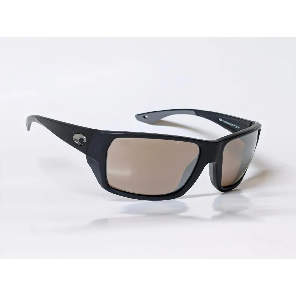 Tailfin Black Frame Copper Silver Mirror 580 Glass Lens by Costa Del Mar