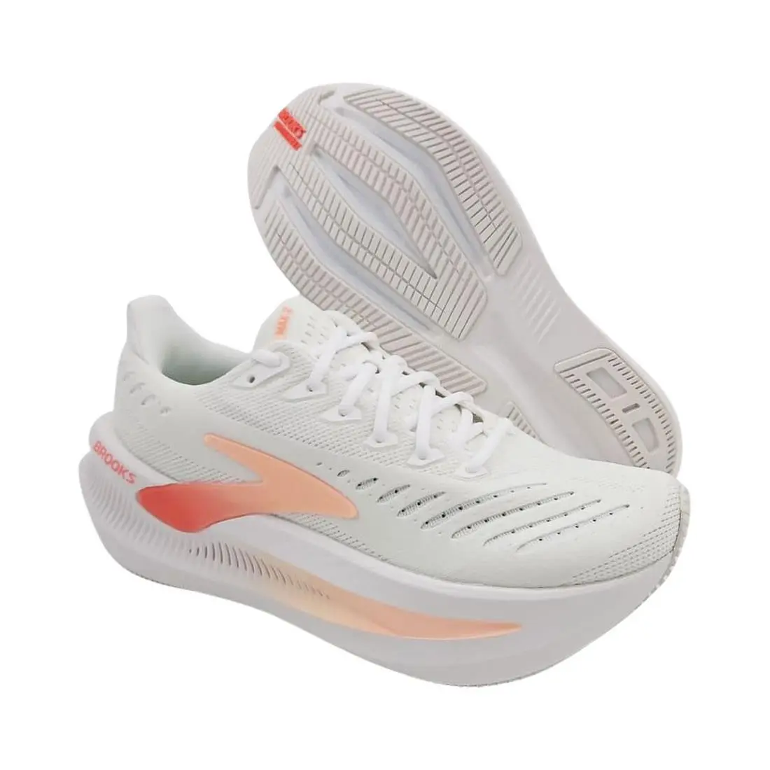 Brooks Glycerin Max 2 Womens Shoes Size 8 Color: White/coral/peach
