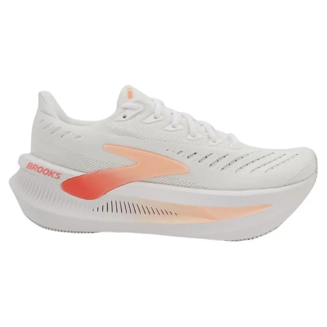 Brooks shoes - White/Coral/Peach, Main: White (UPC: 195394781083) 1