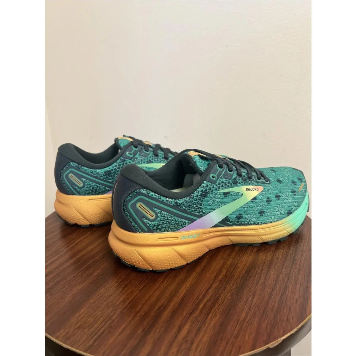Brooks shoes - Brooks Ghost 14 - Ghost - 1203561B354 - Green, Manufacturer: Peacoat/Yucca/Navy 10