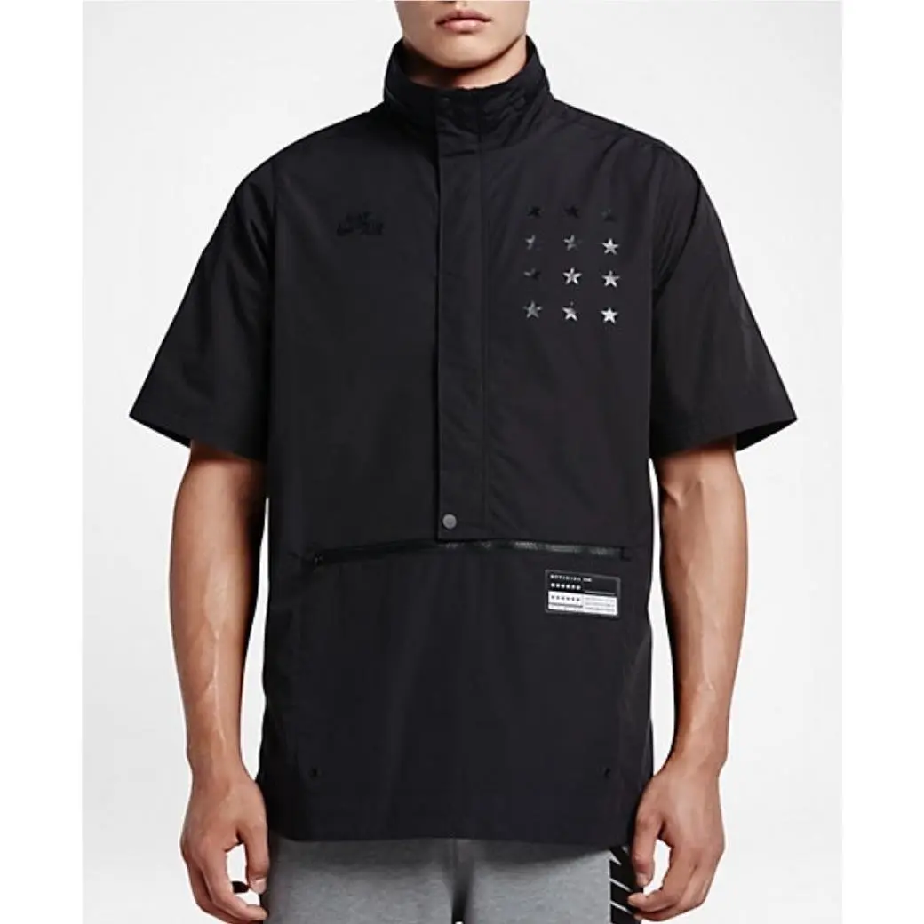 Nike clothing - NIKE Sportswear Air Pivot V3 1/2 Zip Pullover Basketball Ja - 802629 - Black 7