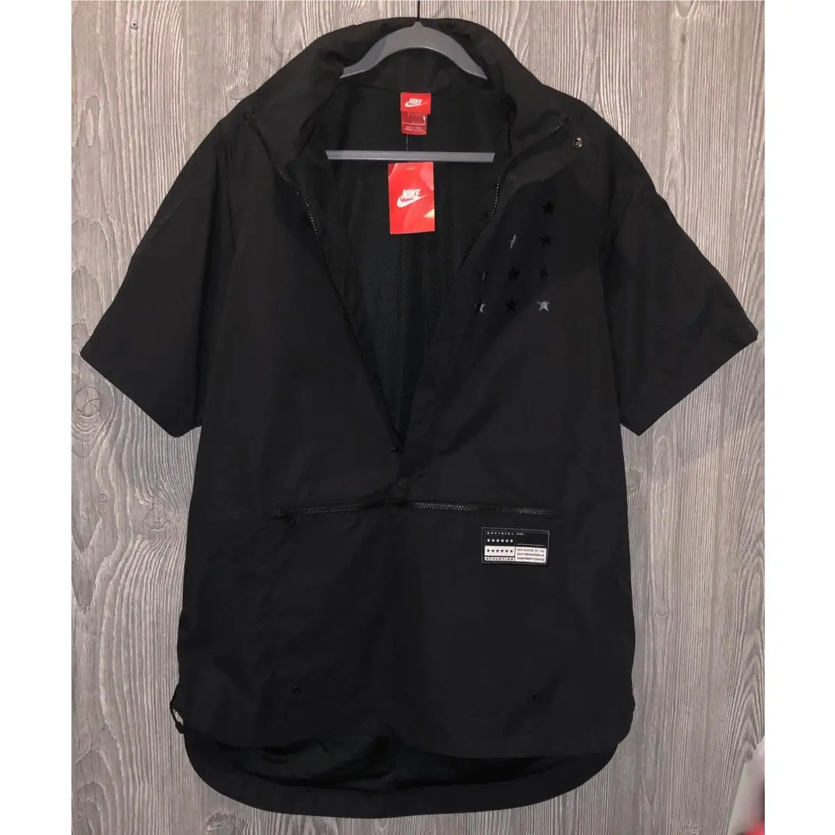 Nike clothing - NIKE Sportswear Air Pivot V3 1/2 Zip Pullover Basketball Ja - 802629 - Black 4