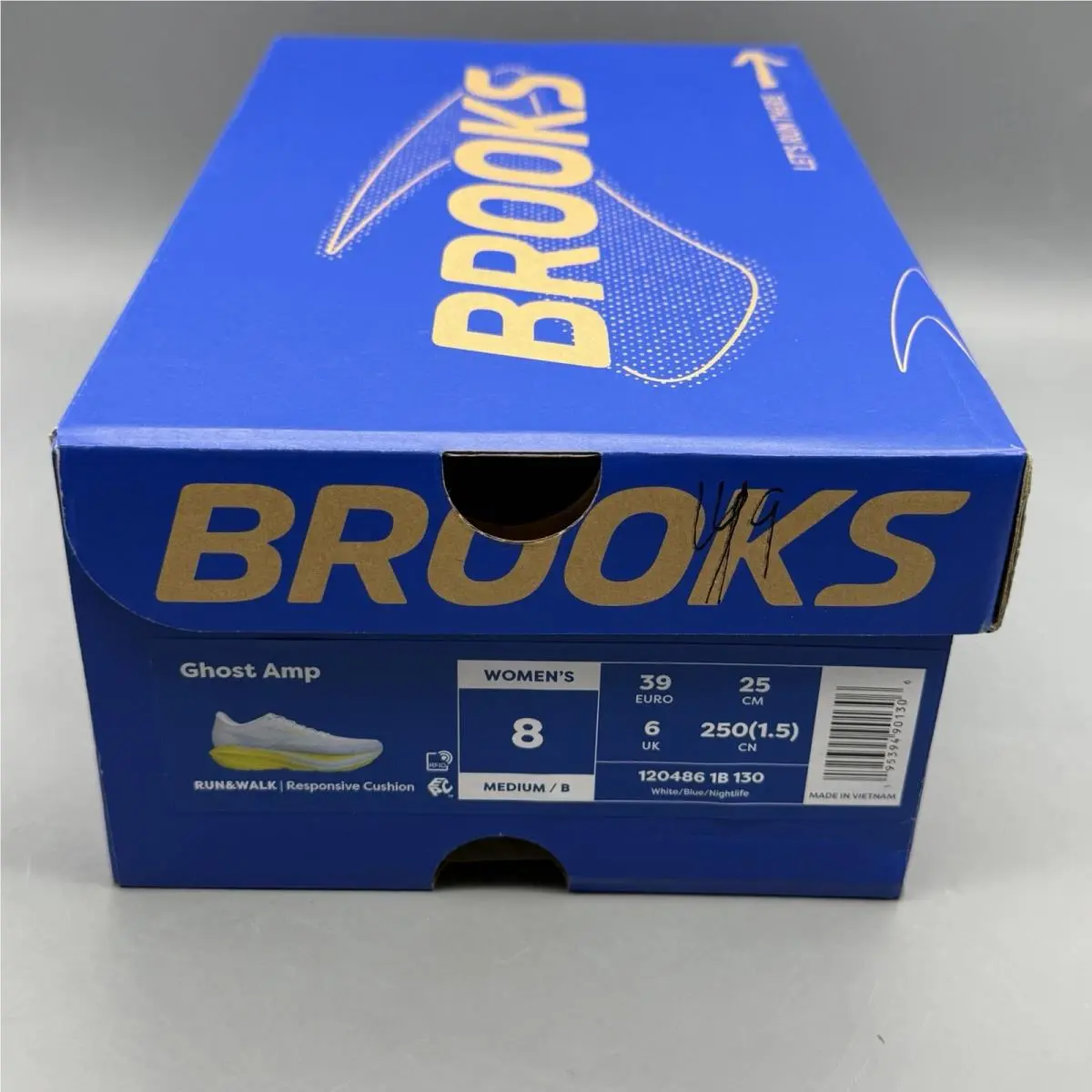 Brooks shoes - Brooks Ghost Amp - Ghost Amp - 1204861B130 - White (UPC: 0195394901306) 13