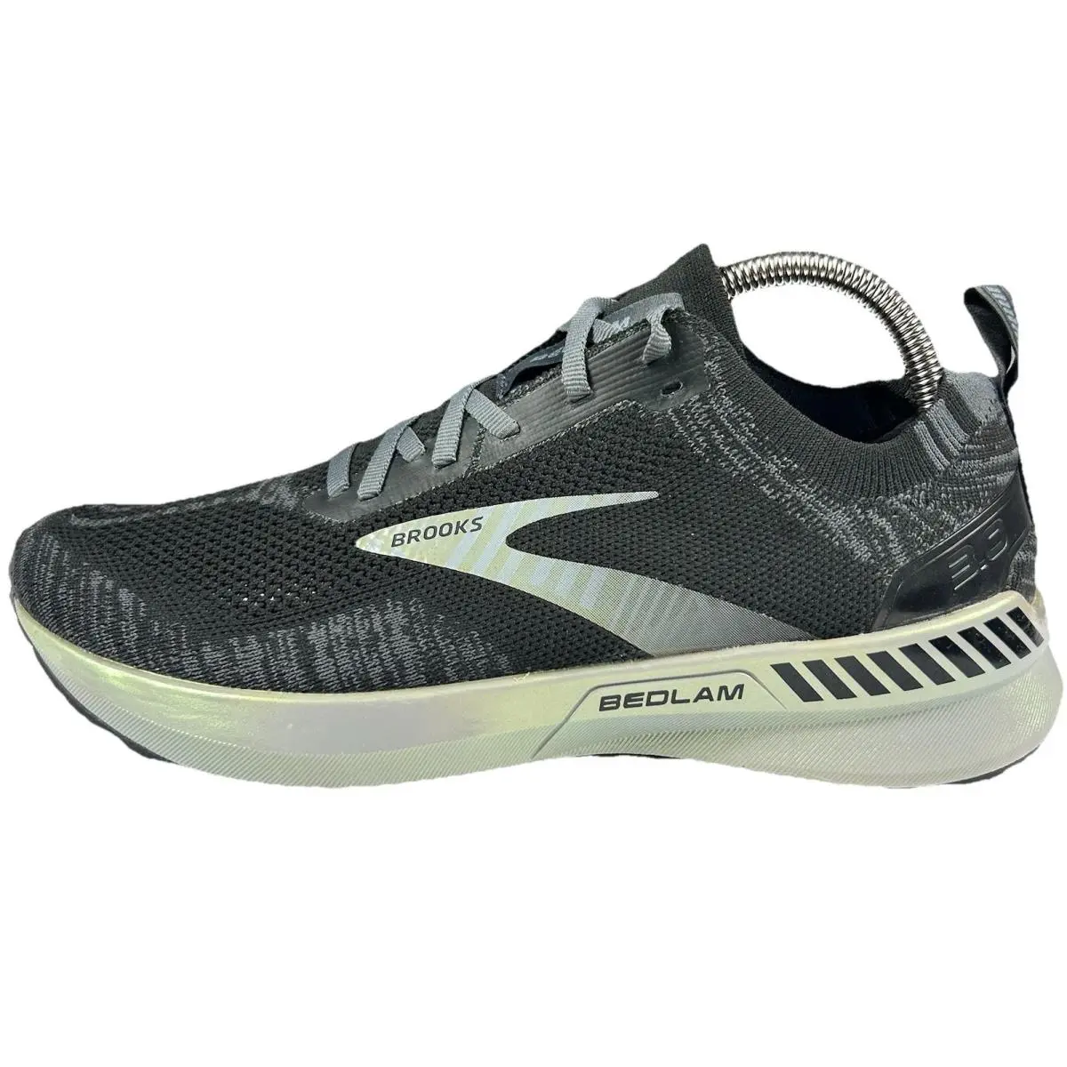 Brooks Bedlam 3 Mens Running Shoes Size 8 Black Blackened Pearl White