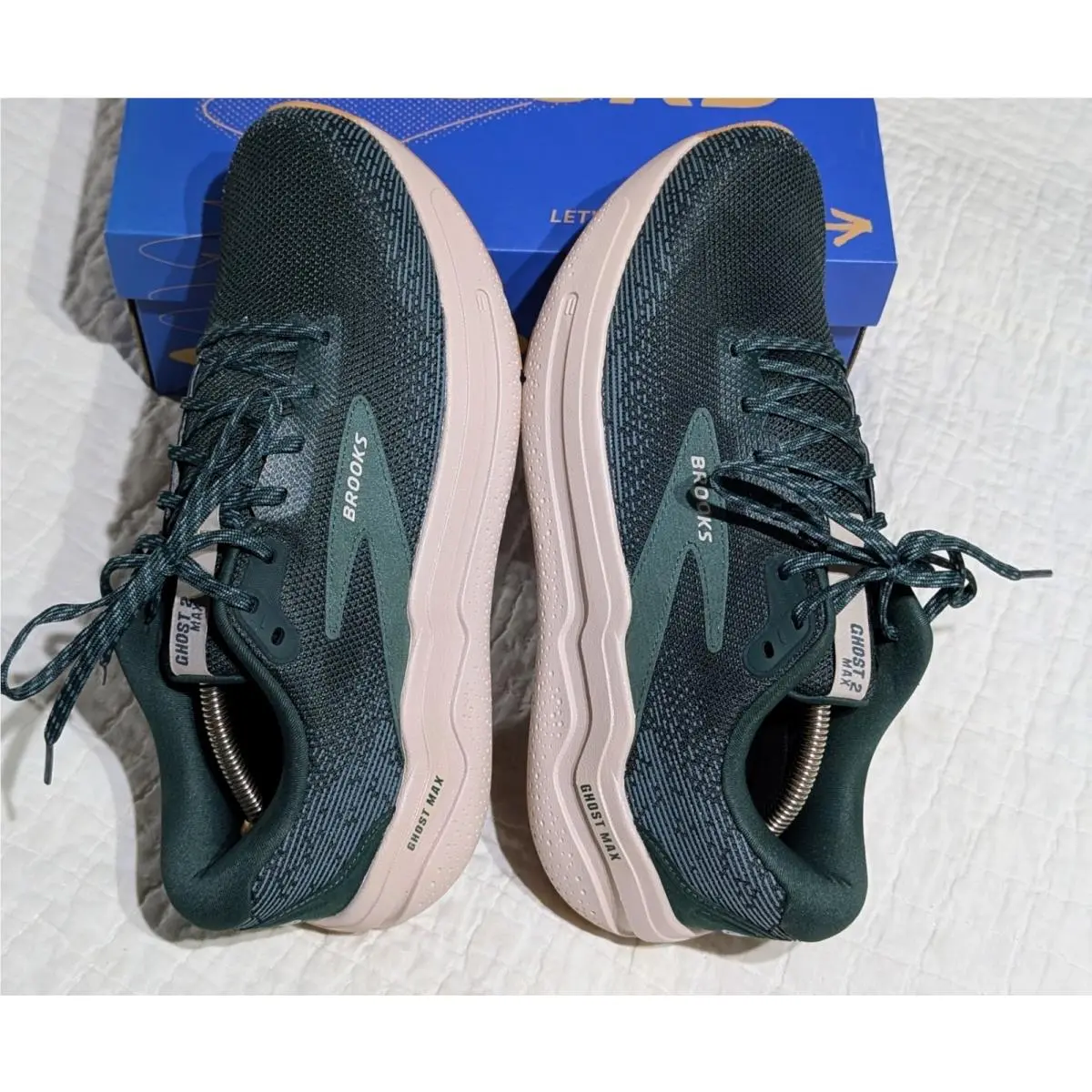 Brooks shoes - Ghost Max 2 - Ghost Max - 110431 1D 324 - Green, Pine Grove/North Atlantic/Grey 8