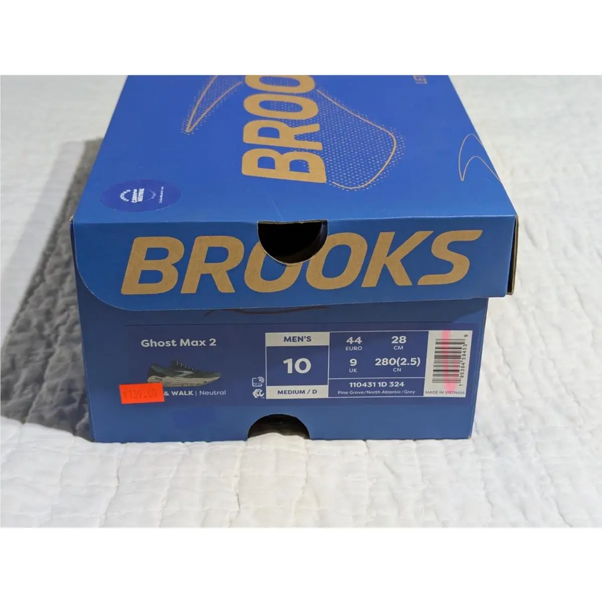 Brooks shoes - Ghost Max 2 - Ghost Max - 110431 1D 324 - Green, Pine Grove/North Atlantic/Grey 2