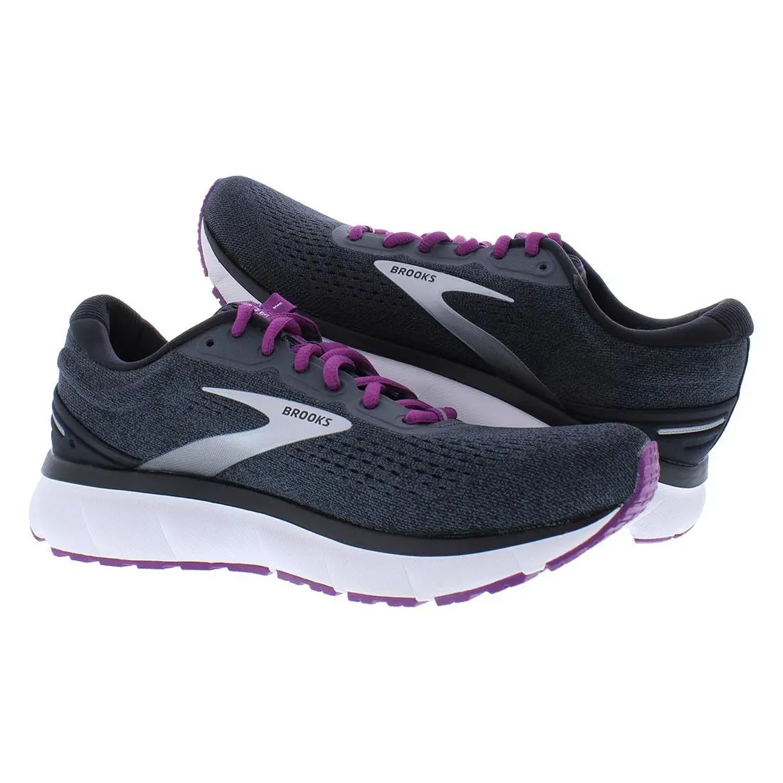Brooks shoes - Brooks Trace - Trace - 120351-1B-021 - Gray, Full: Black/Purple/Grey (UPC: 190340892714) 2