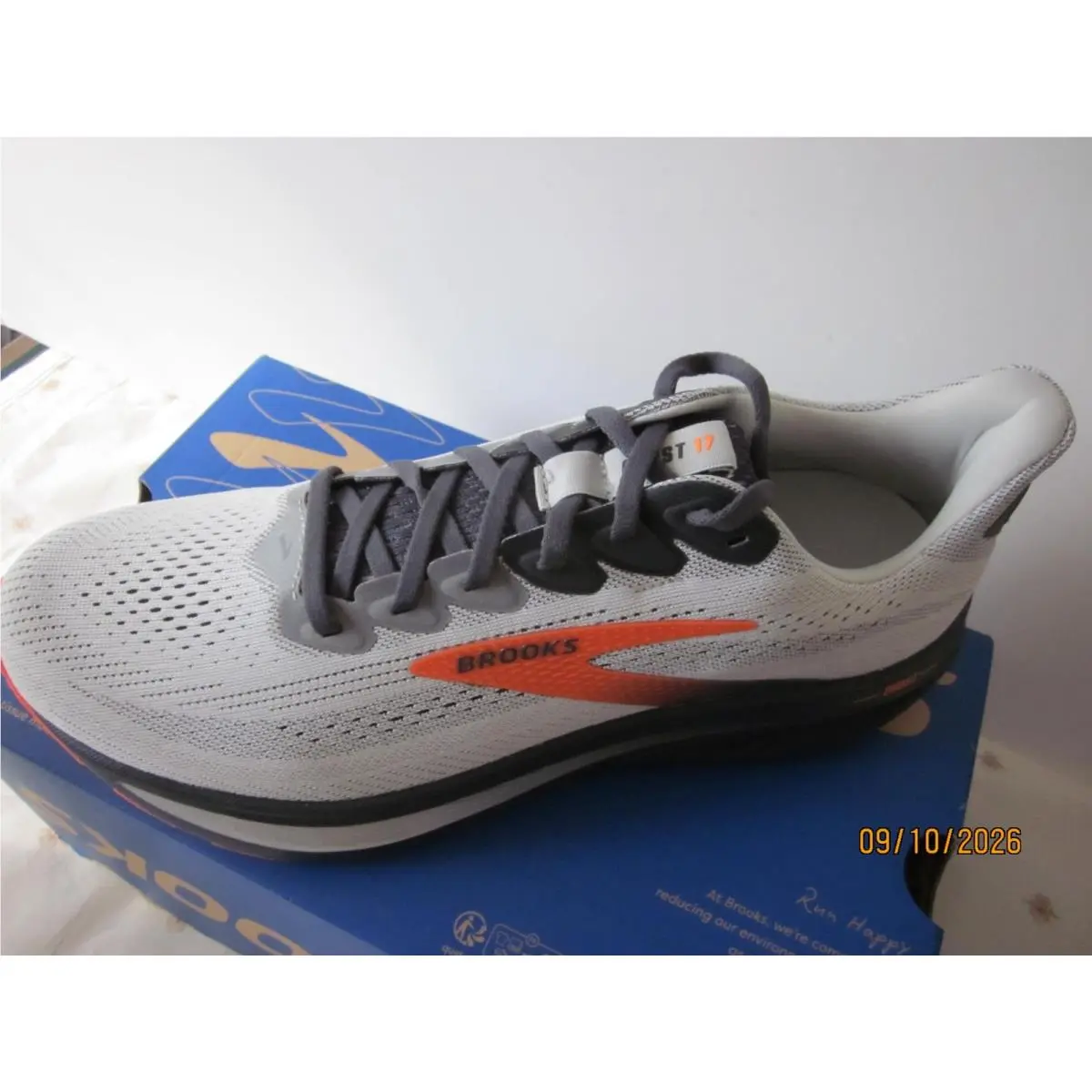 Brooks shoes - Brooks Ghost 17 - Ghost - Oyster Mushroom/Orange Ebony 0