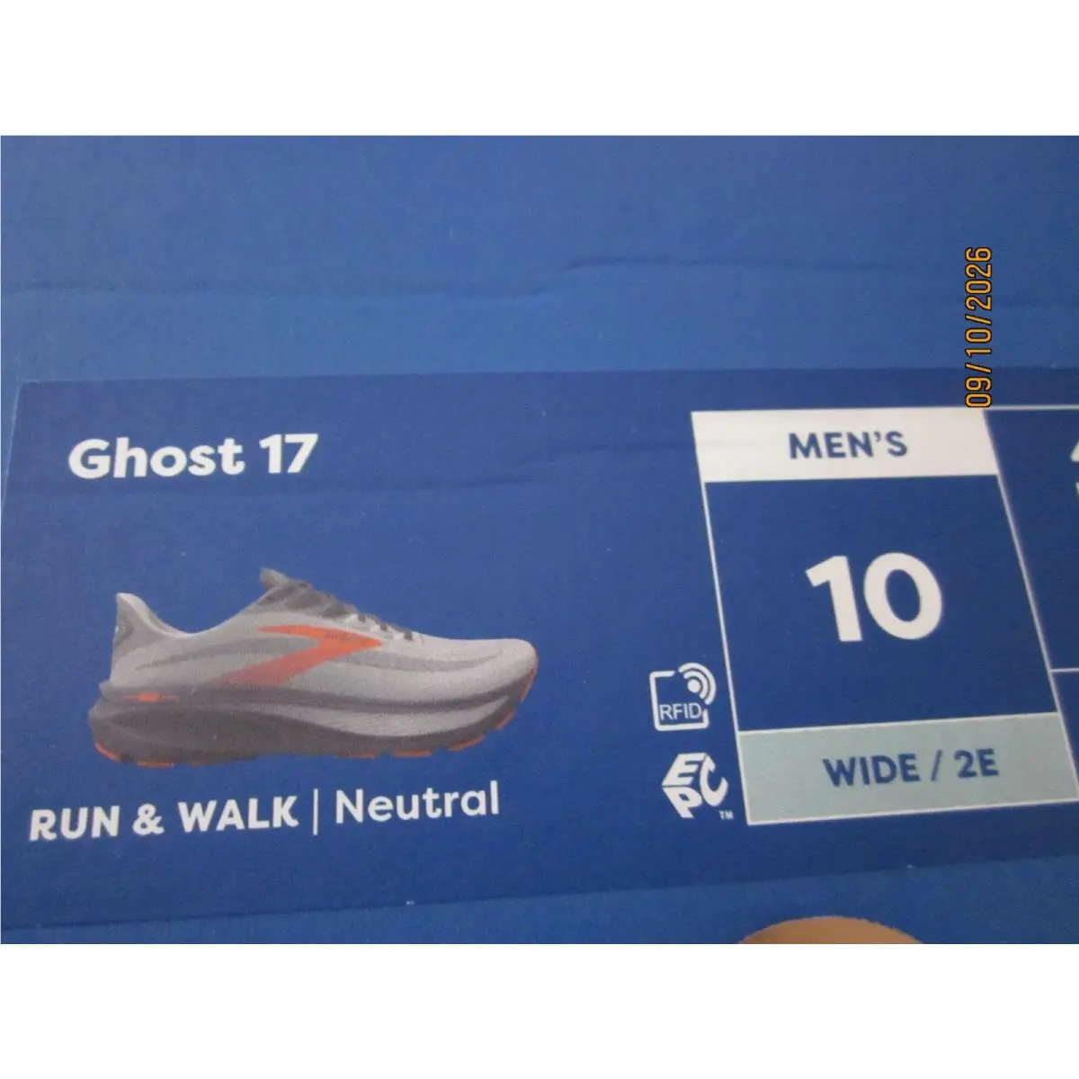 Brooks shoes - Brooks Ghost 17 - Ghost - Oyster Mushroom/Orange Ebony 2