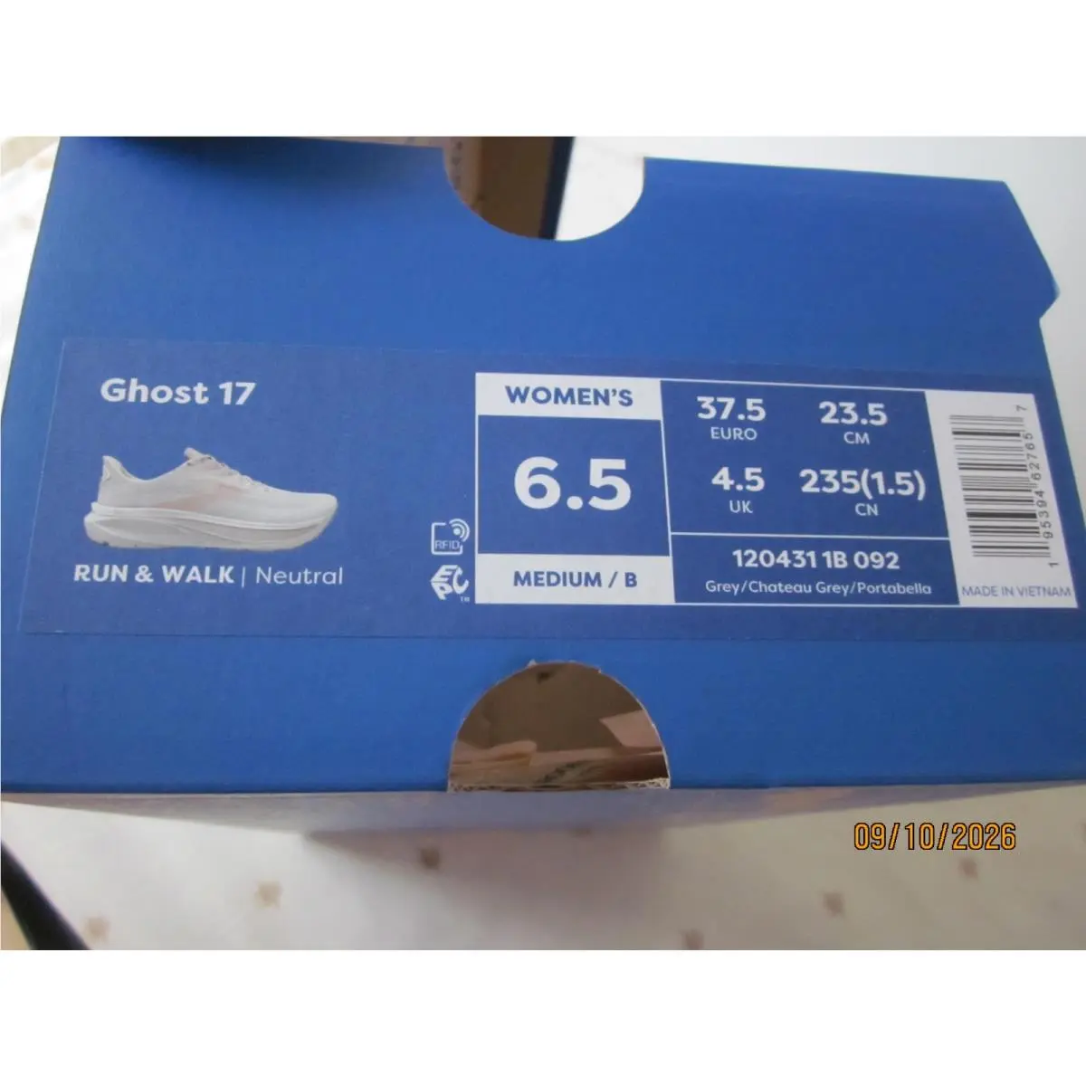 Brooks shoes - Brooks Ghost 17 - Ghost - Grey/Chateau Grey/Portabella 2