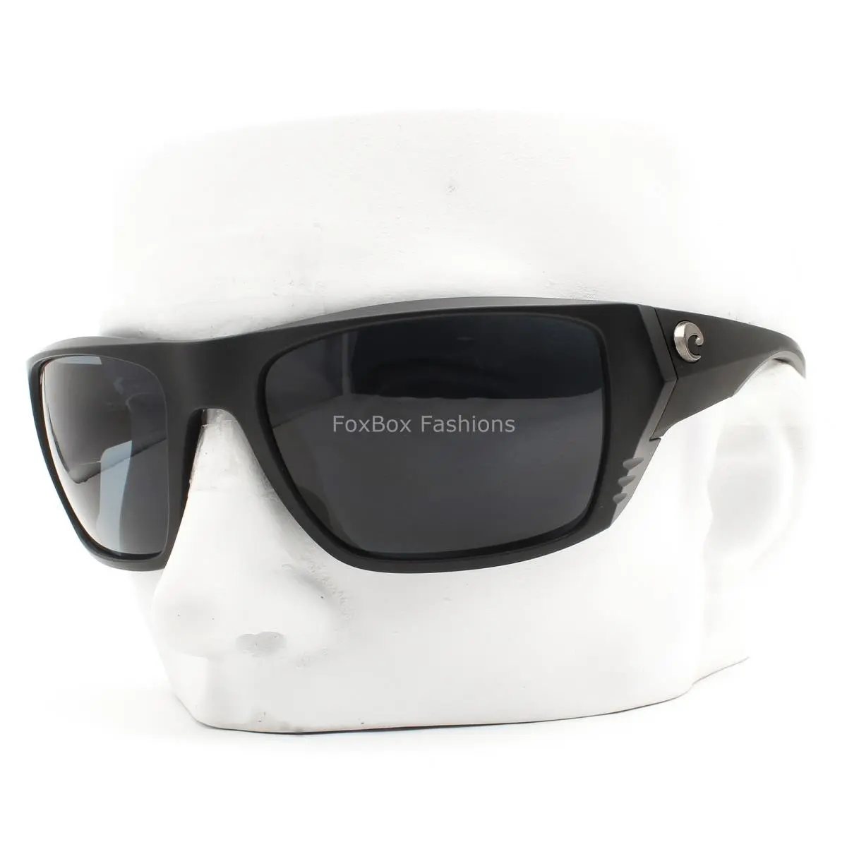 Costa Del Mar Finlet Sunglasses Matte Black Polarized Gray Plastic 580P W/case