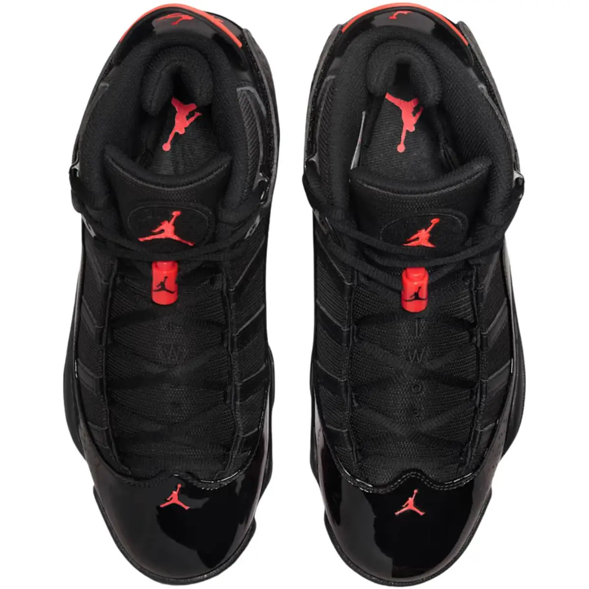 Nike shoes - Nike Air Jordan 6 Rings - Black/Anthracite/Fire Red 11