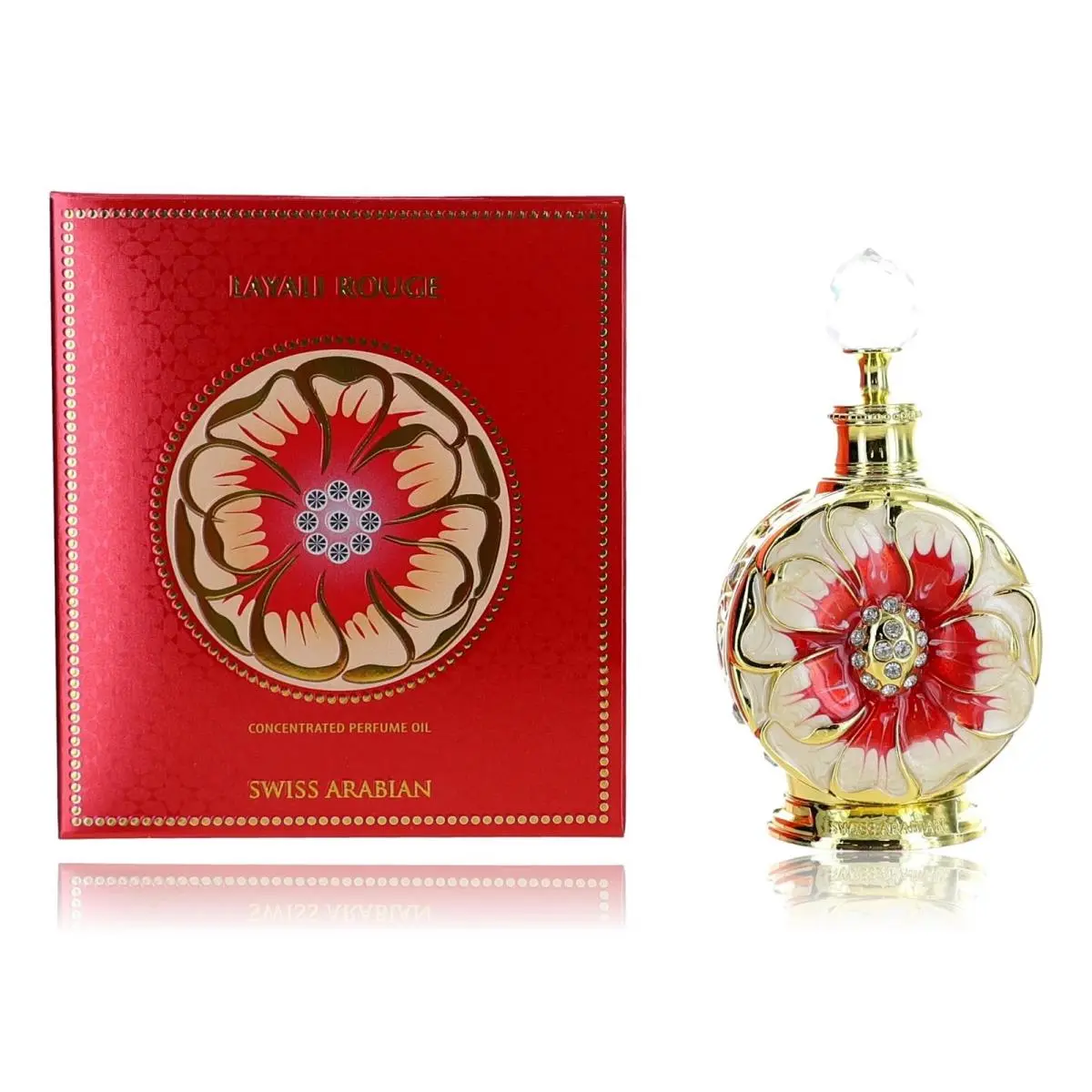 Layali Rouge By Swiss Arabian 0.5Oz Concentrated Perfume Oil Women