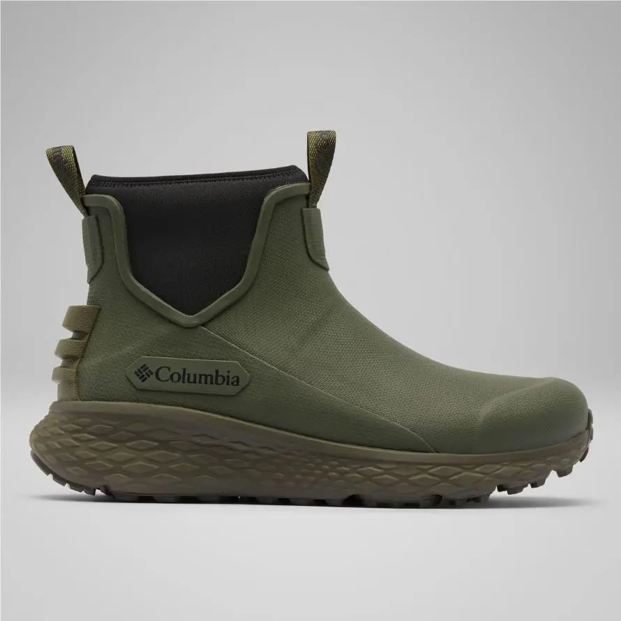 w/ Tag Columbia Men`s Konos Rainshadow Waterproof Rain Boots Nori Deep Olive