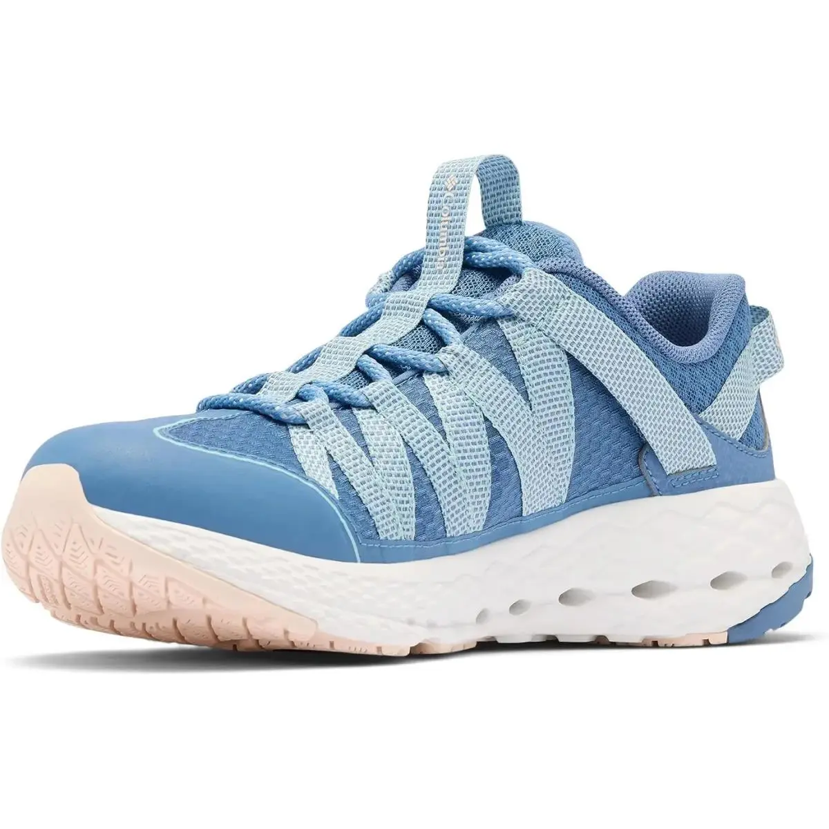 214972 Columbia Women`s Pfg Drainmaker Atv Blue Dusk/peach Quartz Size 7