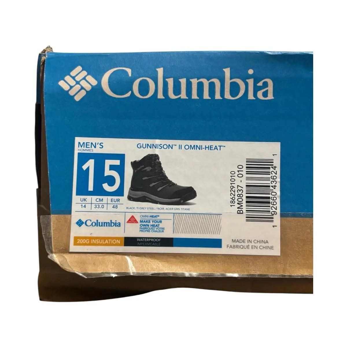 Columbia shoes - Gunnison - Gunnison - BM0837-010 - Black 11