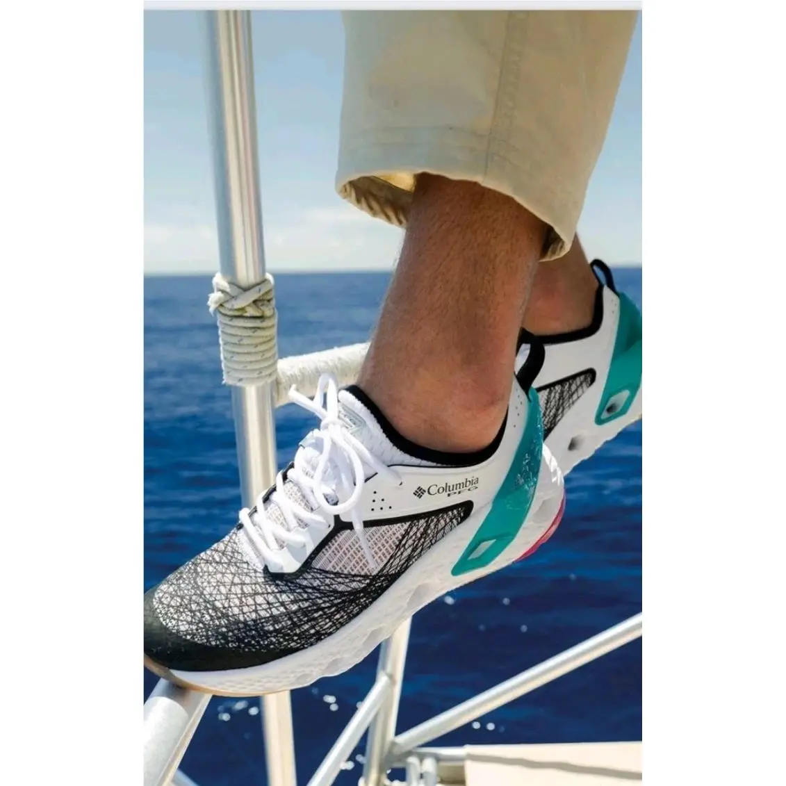 Mens Columbia Pfg Water Vented Whipray Pro Fishing Boating Shoe Omnigrip Sz 10.5