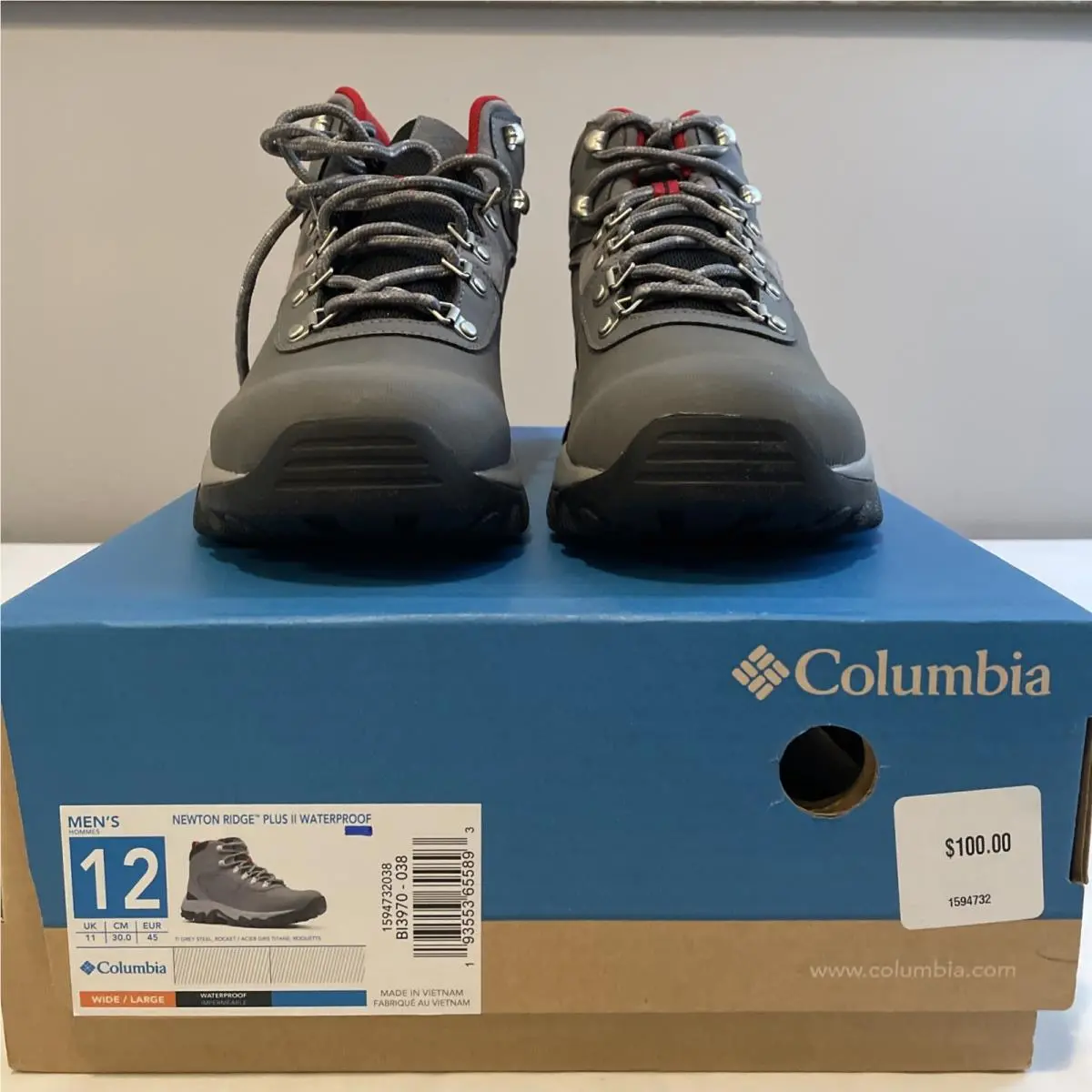 Columbia shoes - Newton Ridge Plus II - Newton Ridge Plus - Gray 6