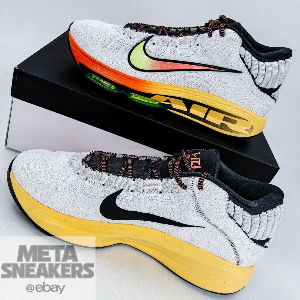 Nike shoes - Nike GT Hustle 3 - Hustle - FV5953-101 - White/Safety Orange/Volt 9