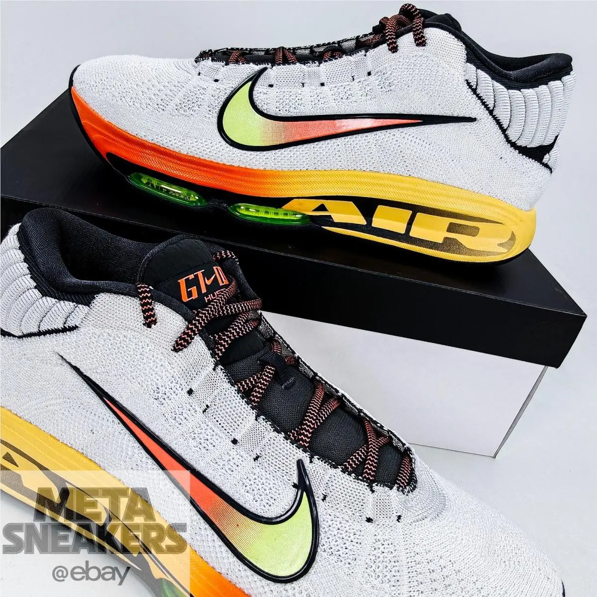 Nike shoes - Nike GT Hustle 3 - Hustle - FV5953-101 - White/Safety Orange/Volt 10