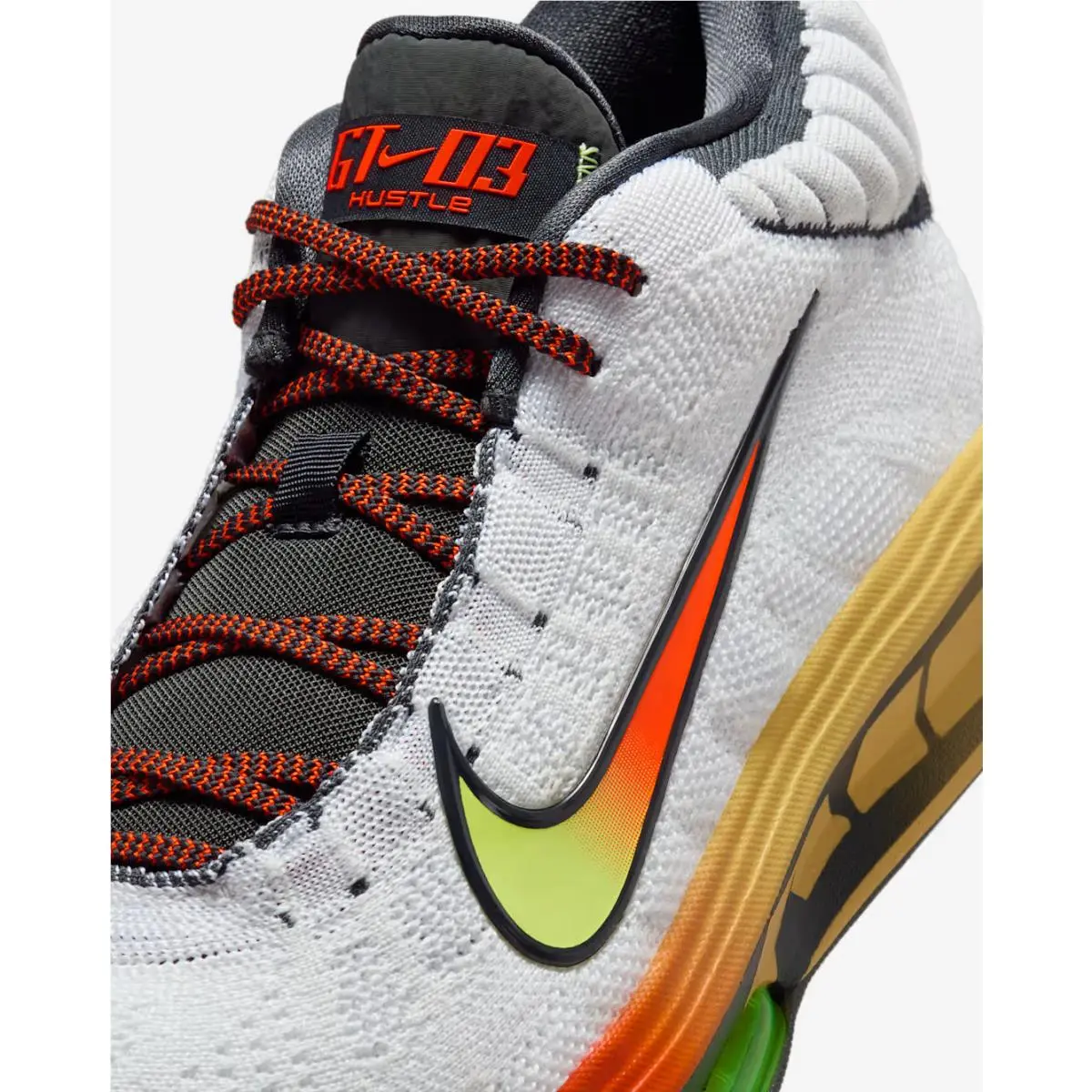 Nike shoes - Nike GT Hustle 3 - Hustle - FV5953-101 - White/Safety Orange/Volt 17