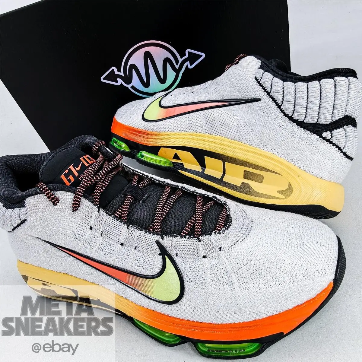 Nike shoes - Nike GT Hustle 3 - Hustle - FV5953-101 - White/Safety Orange/Volt 1