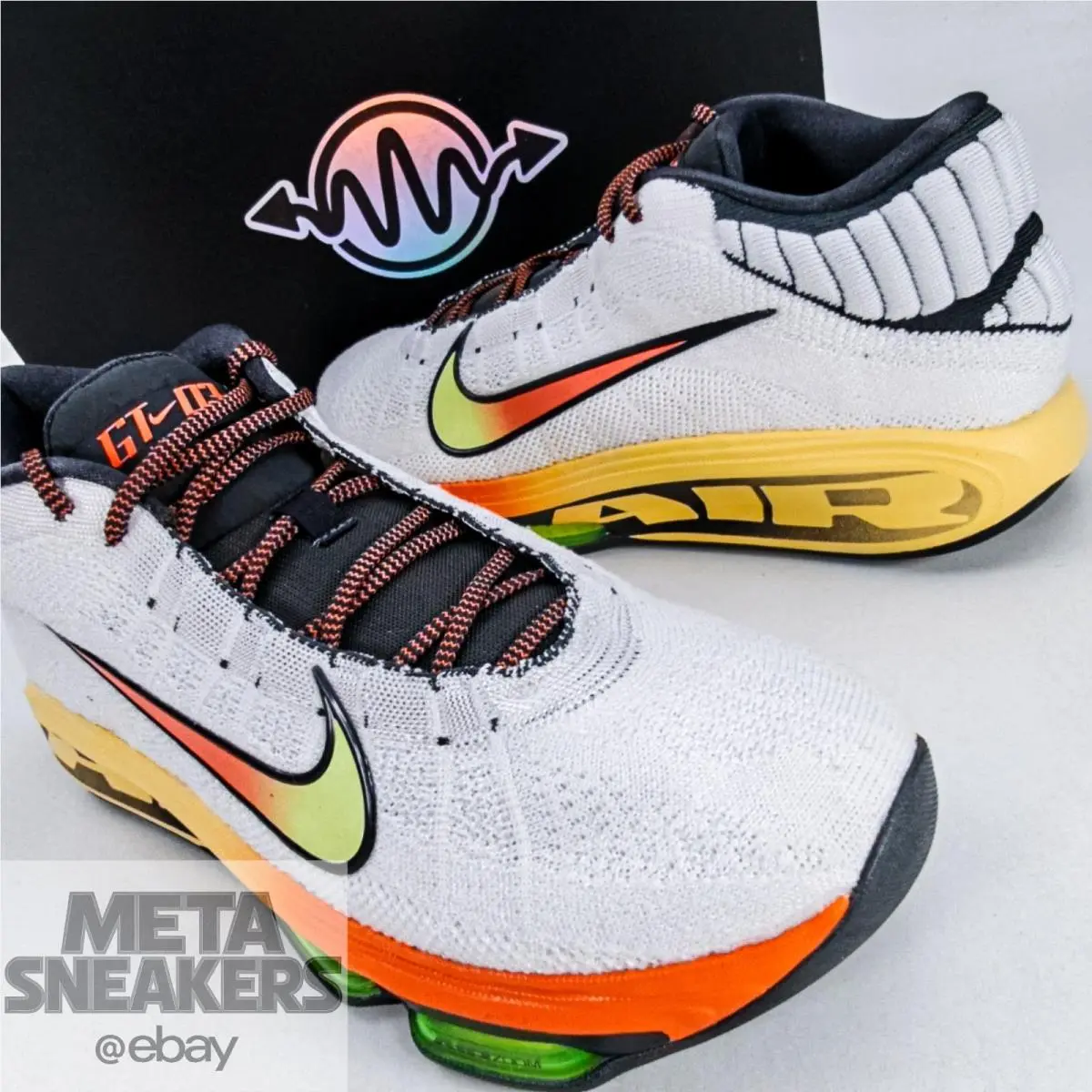 Nike shoes - Nike GT Hustle 3 - Hustle - FV5953-101 - White/Safety Orange/Volt 2