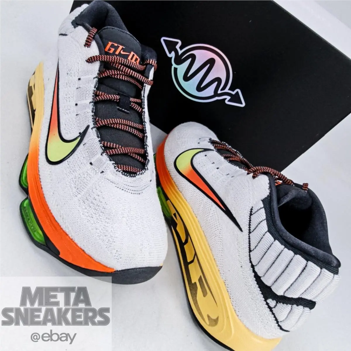 Nike shoes - Nike GT Hustle 3 - Hustle - FV5953-101 - White/Safety Orange/Volt 3