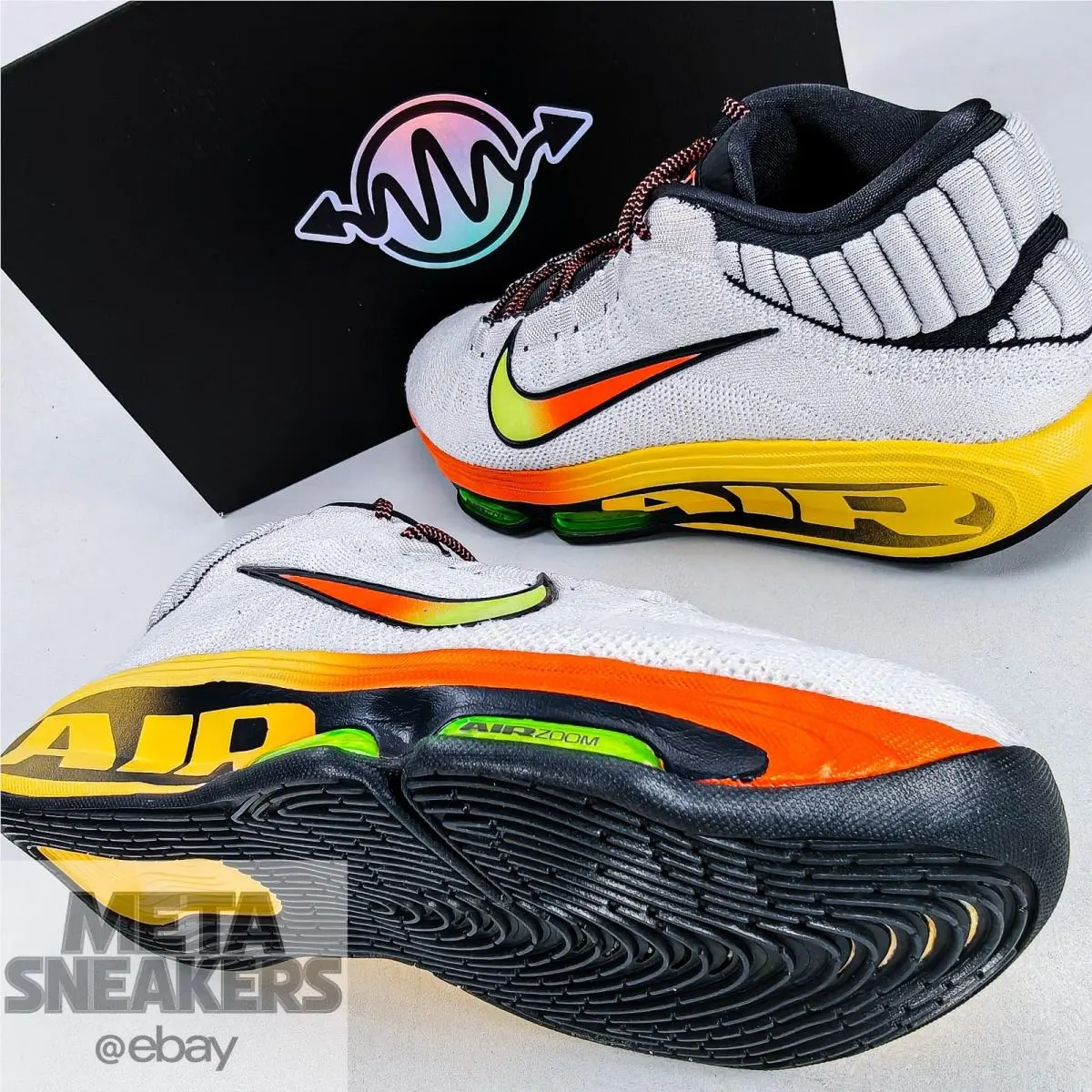 Nike shoes - Nike GT Hustle 3 - Hustle - FV5953-101 - White/Safety Orange/Volt 5