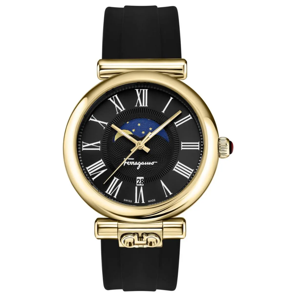 Salvatore Ferragamo Ora Moonphase Ladies Strap Watch SFUW00222