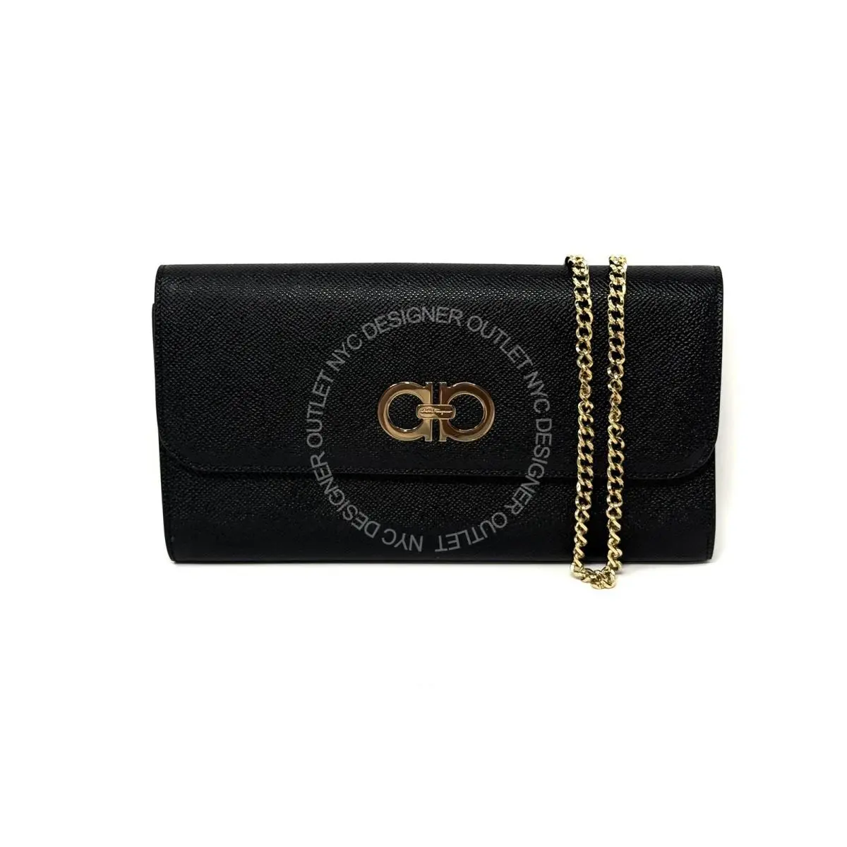 Salvatore Ferragamo Women Black Leather Crossbody Bag