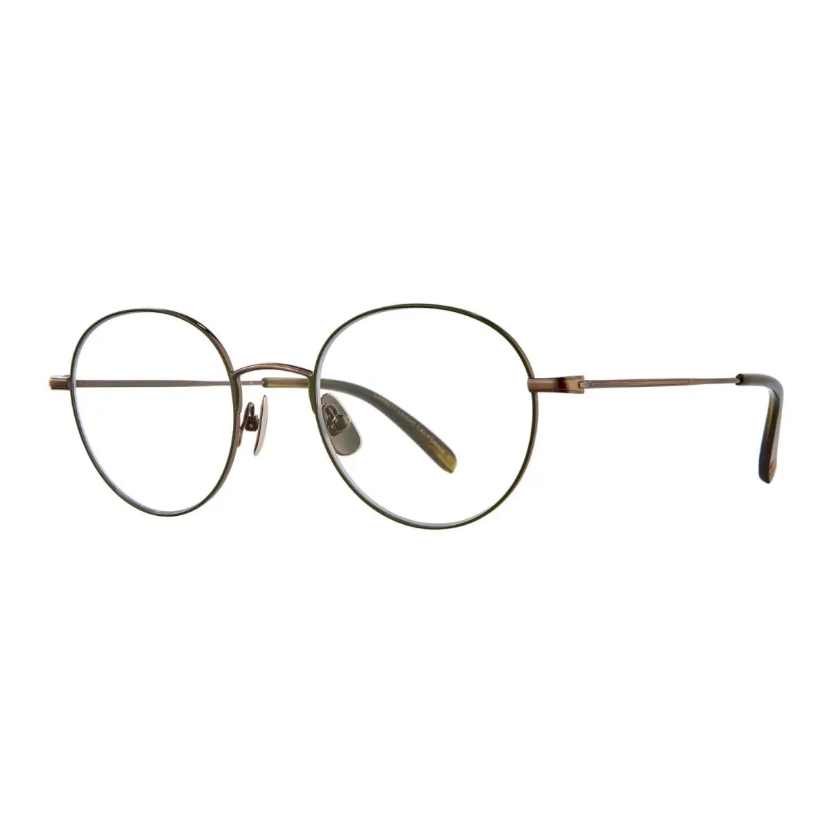 Garrett Leight Cloy II Antique Gold-olive-douglas Fir Atg-o-dgfr Eyeglasses