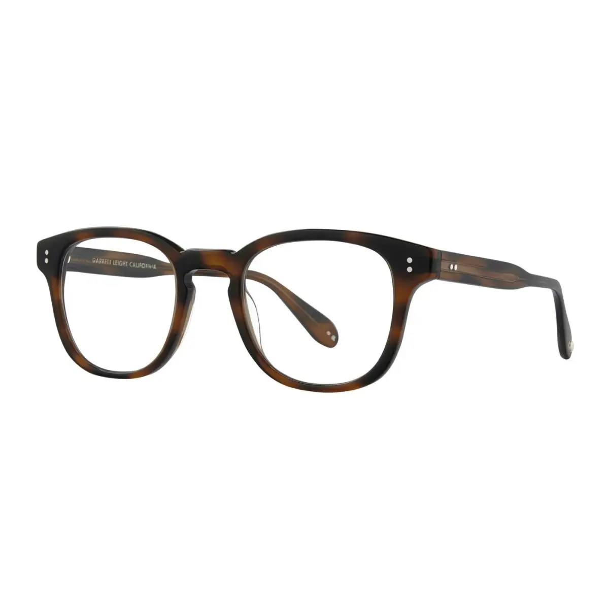 Garrett Leight Langley Spotted Brown Shell Spbrnsh Eyeglasses