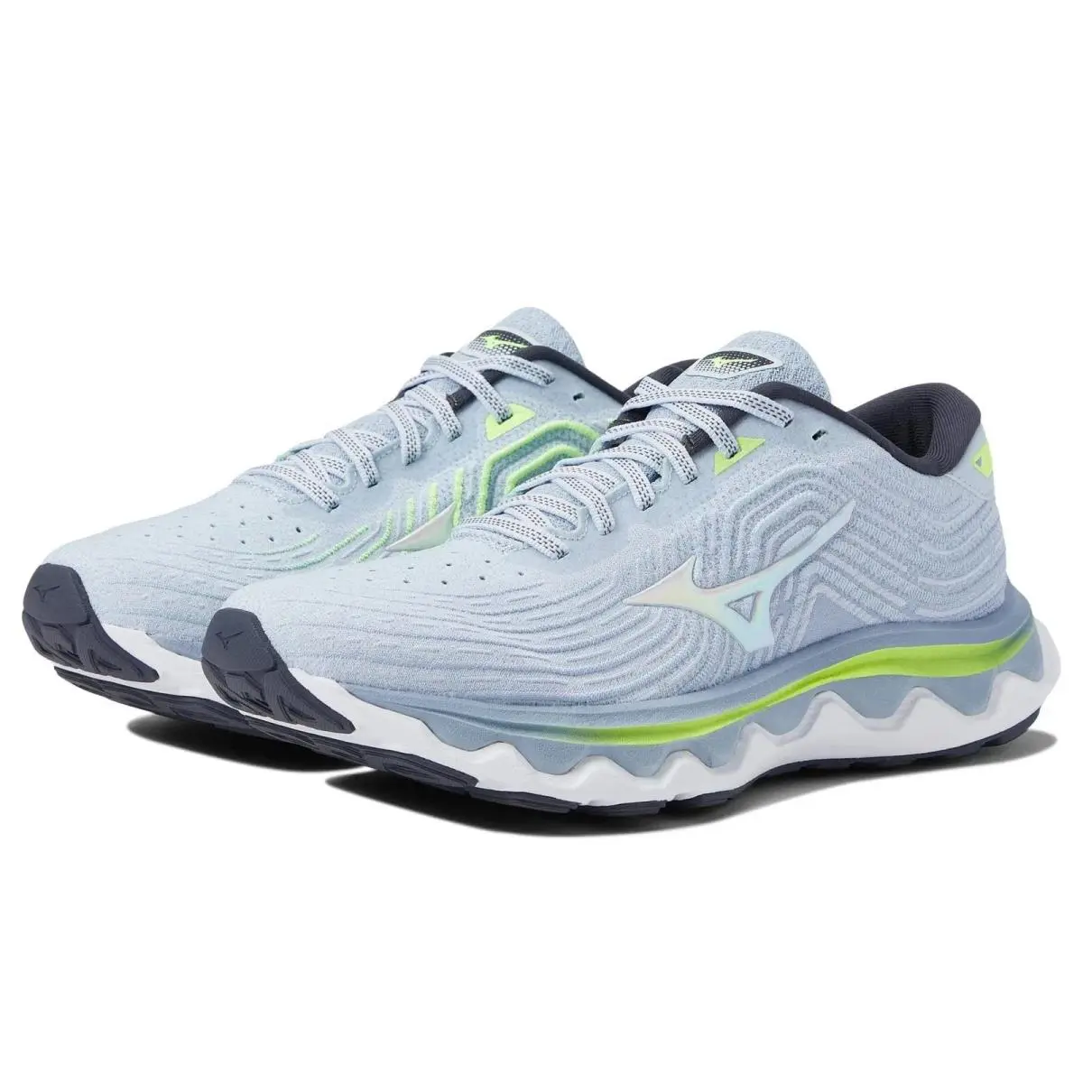 Mizuno Wave Horizon 6 J1GD22601 Women 7 Heather White Road Running Shoes LIQ1811