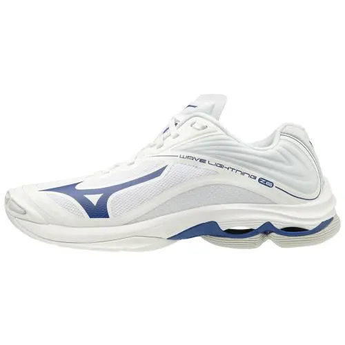 Mizuno Men`s Wave Lightning Z6 Mid Volleyball Shoe White/navy - 430281.0051 Whi