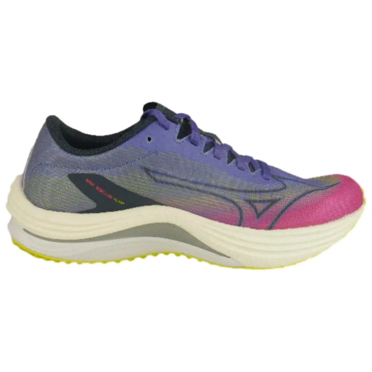 Mizuno Wave Rebellion Flash Women`s Running Shoe High-vis Pink Ombre Blue US10