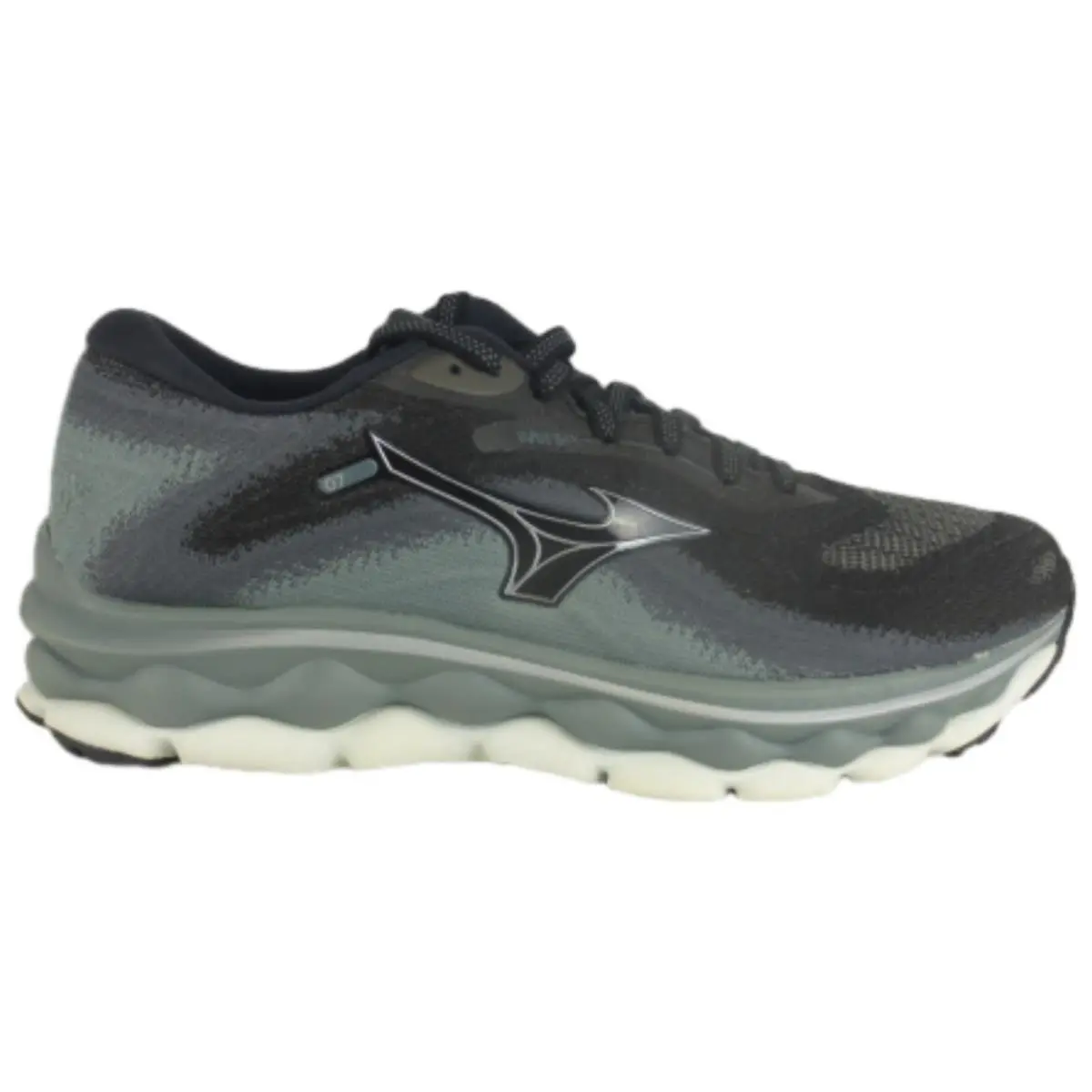 Mizuno Wave Sky 7 Women`s Running Shoe Black-silverstar US 9 Wide