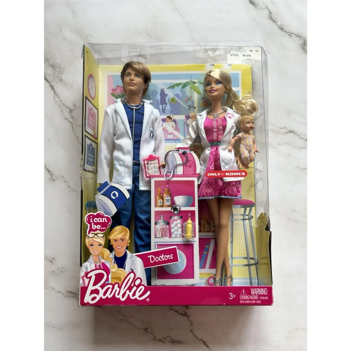 Mattel 2010 Kohl’s Exclusive I Can Be Doctors Barbie and Ken Doll Set