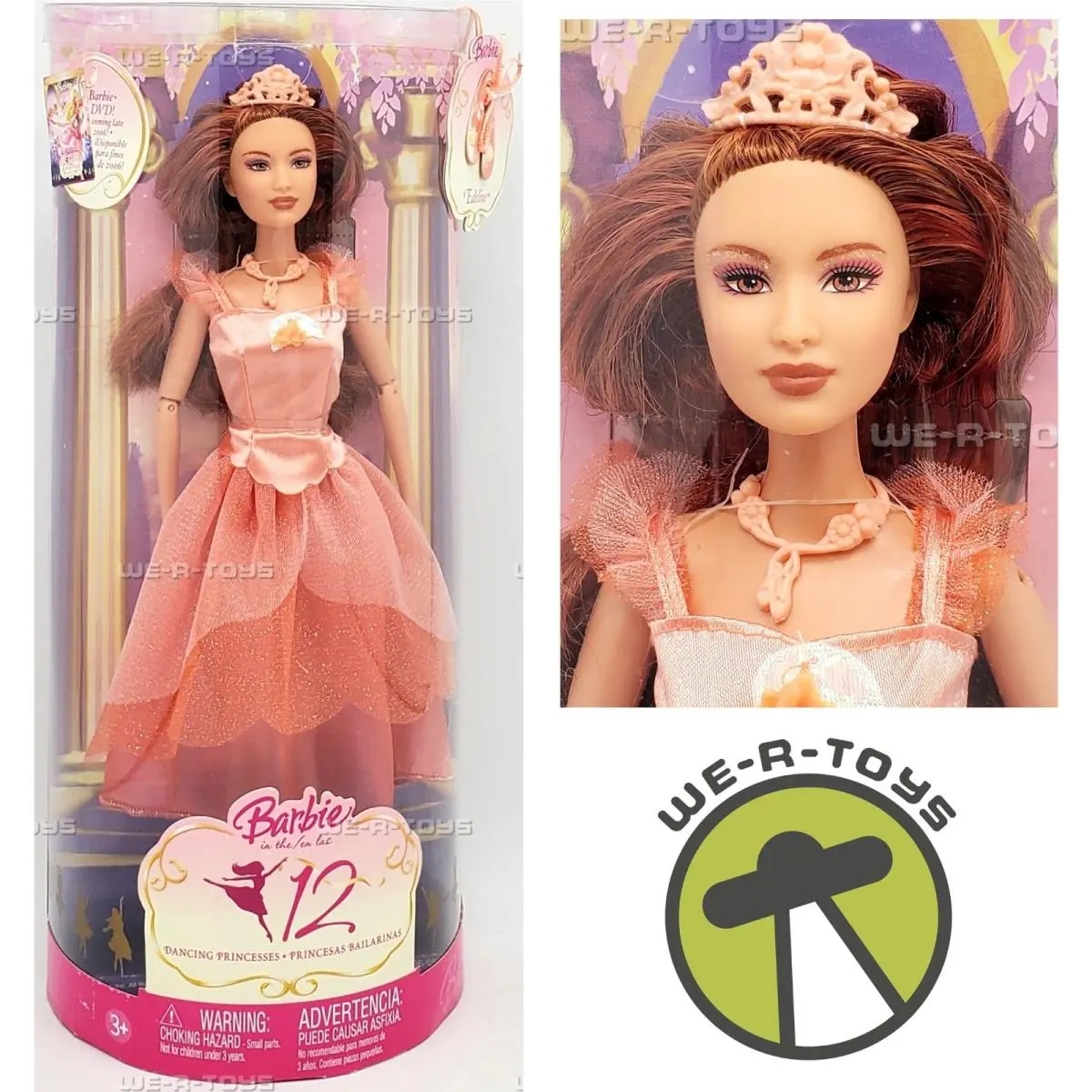 Edeline Doll Barbie in The 12 Dancing Princesses 2006 Mattel K4160