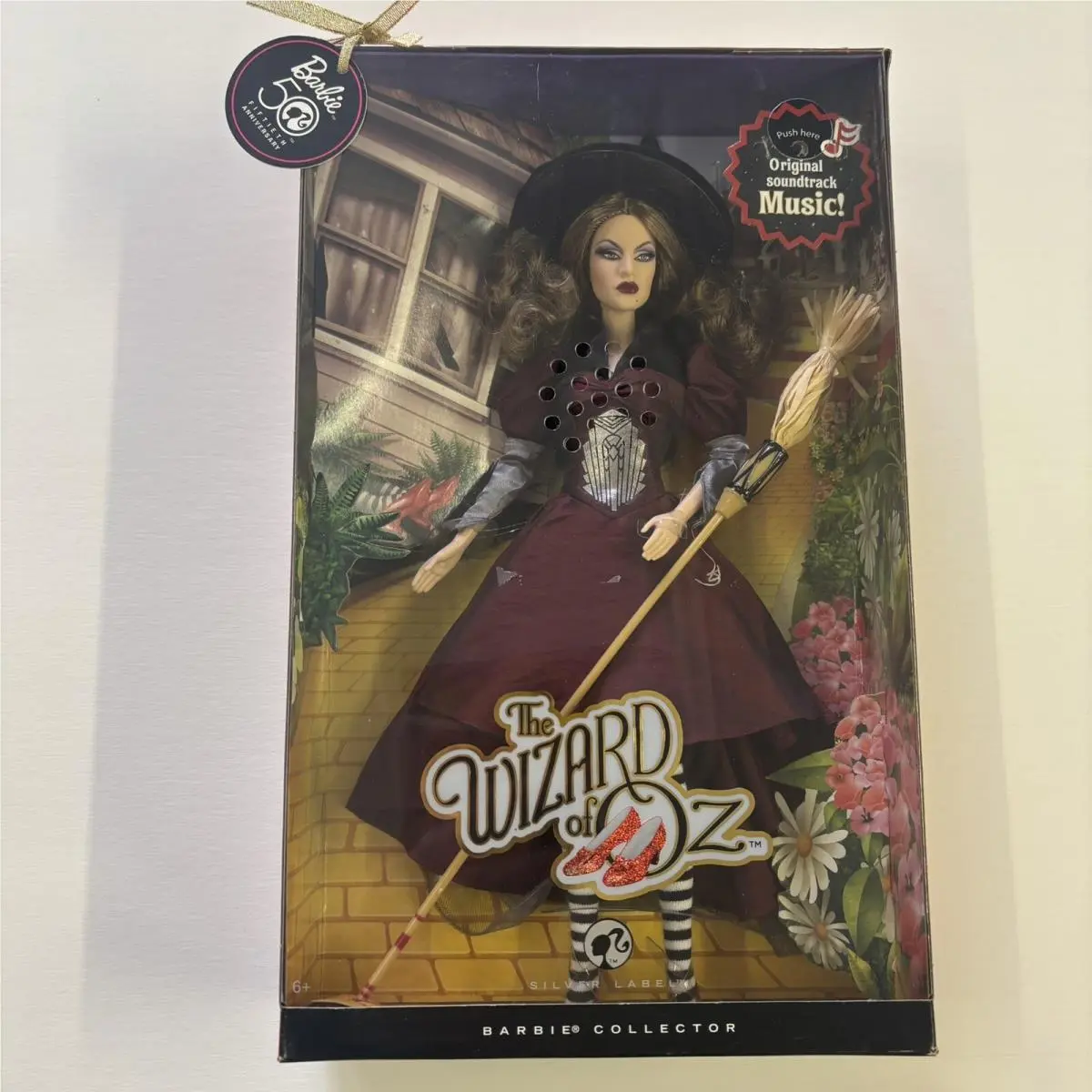 New_barbie 50th Edition Wicked Witch Of The East Wizard of Oz Silver