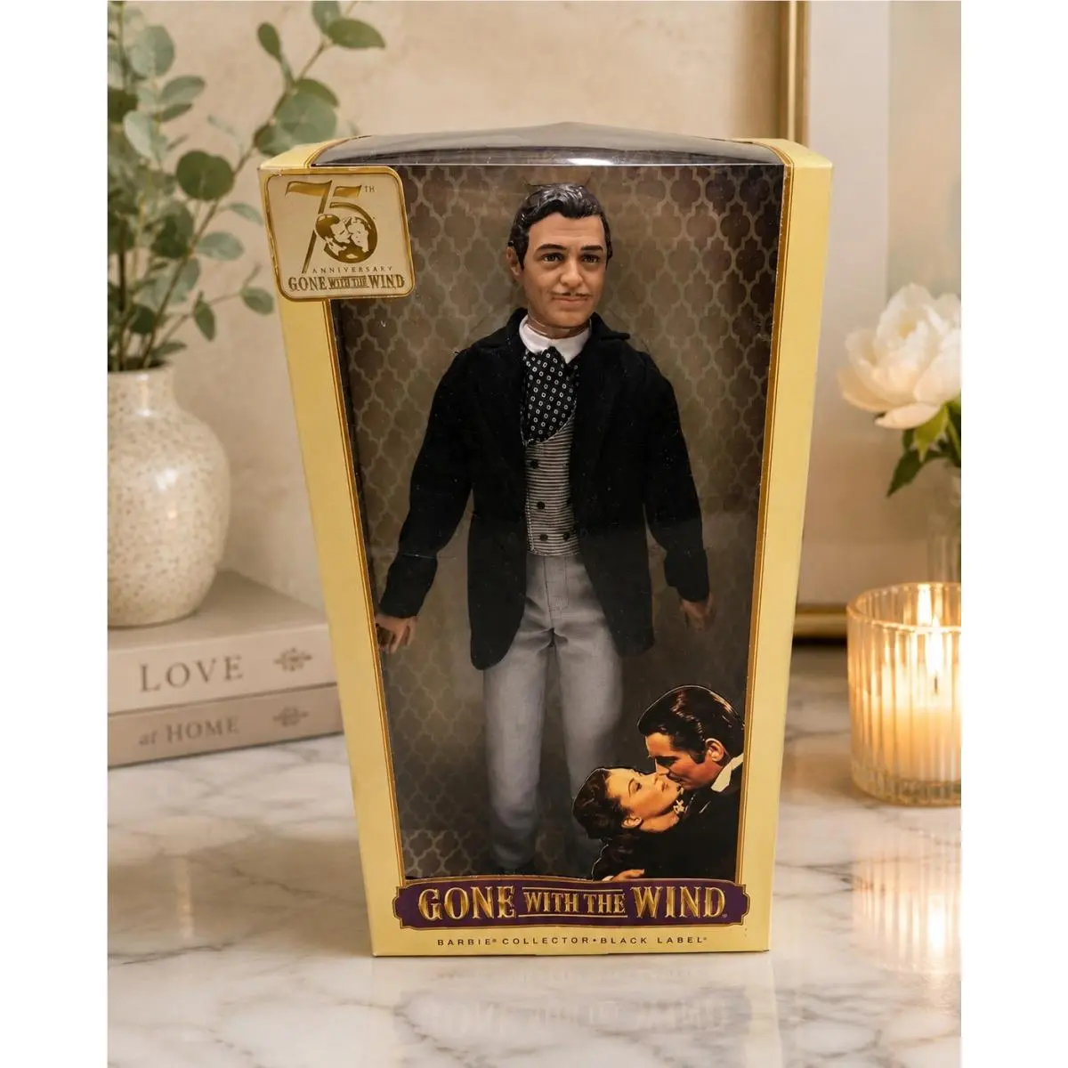 75th Anniversary Gone w/ The Wind Rhett Butler Barbie Doll Black Label