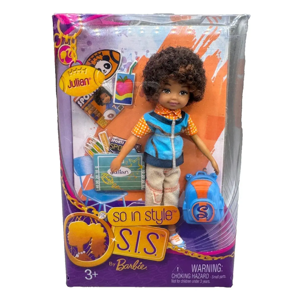 DS E Barbie Doll 2009 SO IN Style S.i.s. Black AA Boy Julian T1446