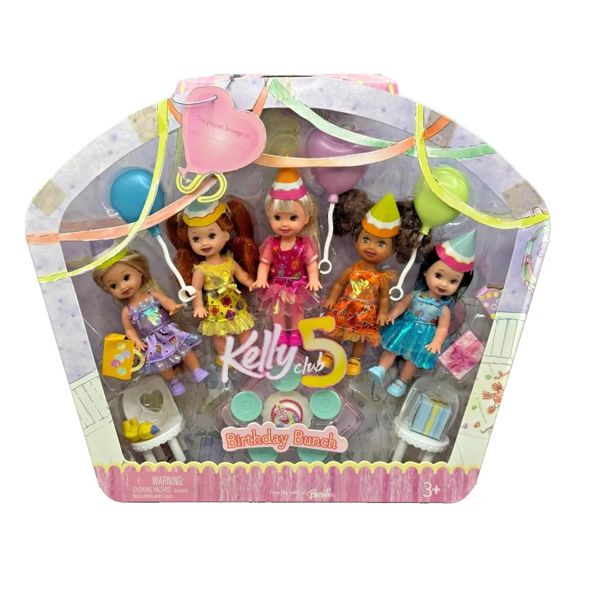 DS Barbie Doll 2005 Club 5 Happy Birthday Bunch Kelly J0620
